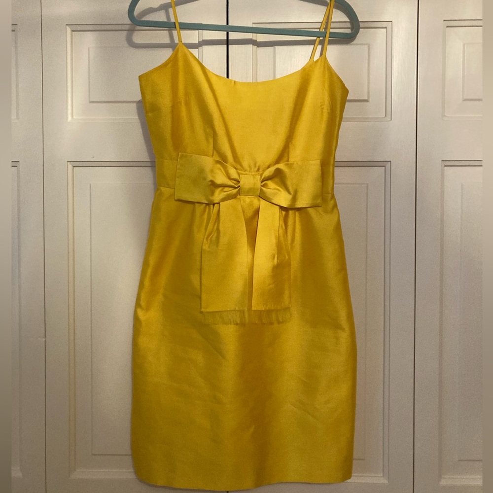 Kate Spade yellow bow dress
